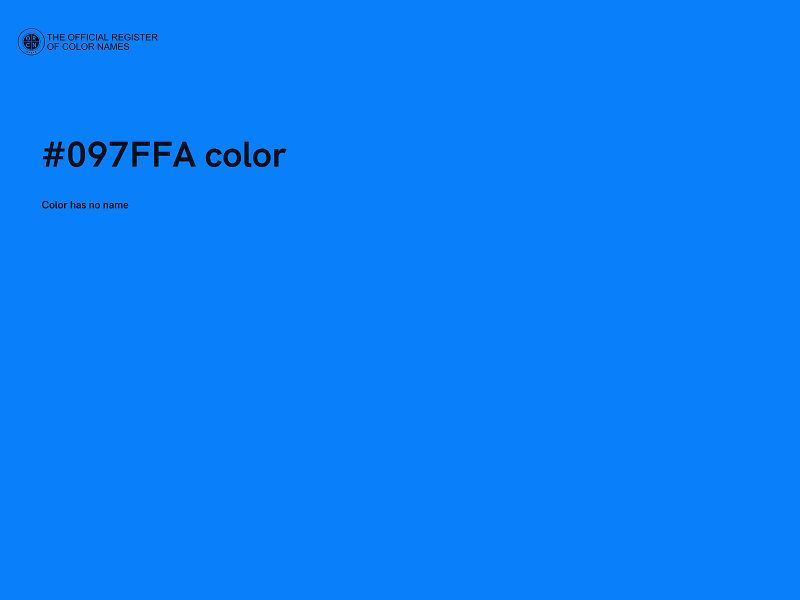 #097FFA color image