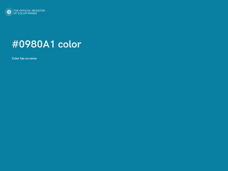 #0980A1 color image