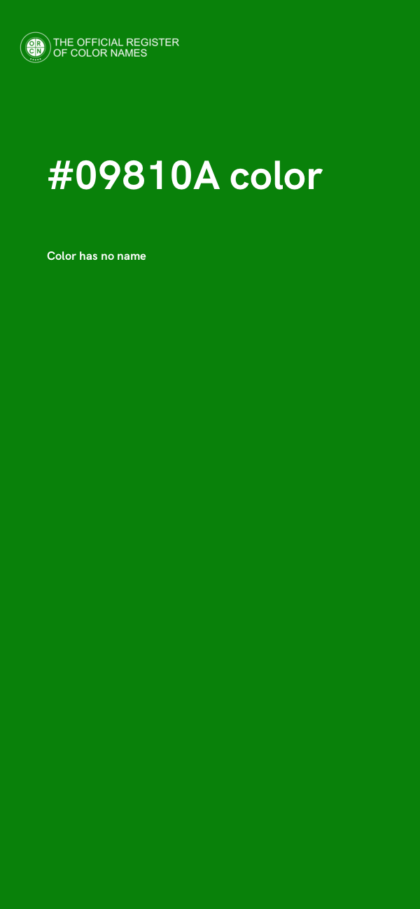 #09810A color image