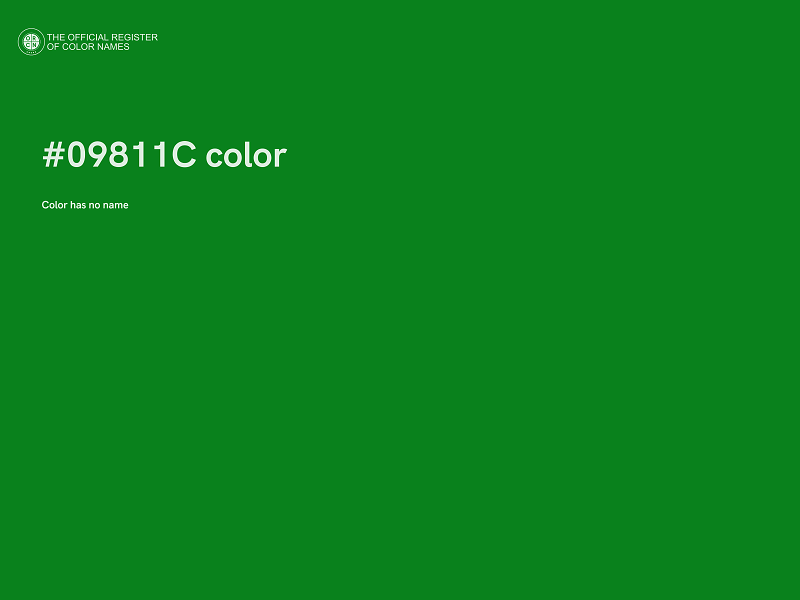 #09811C color image