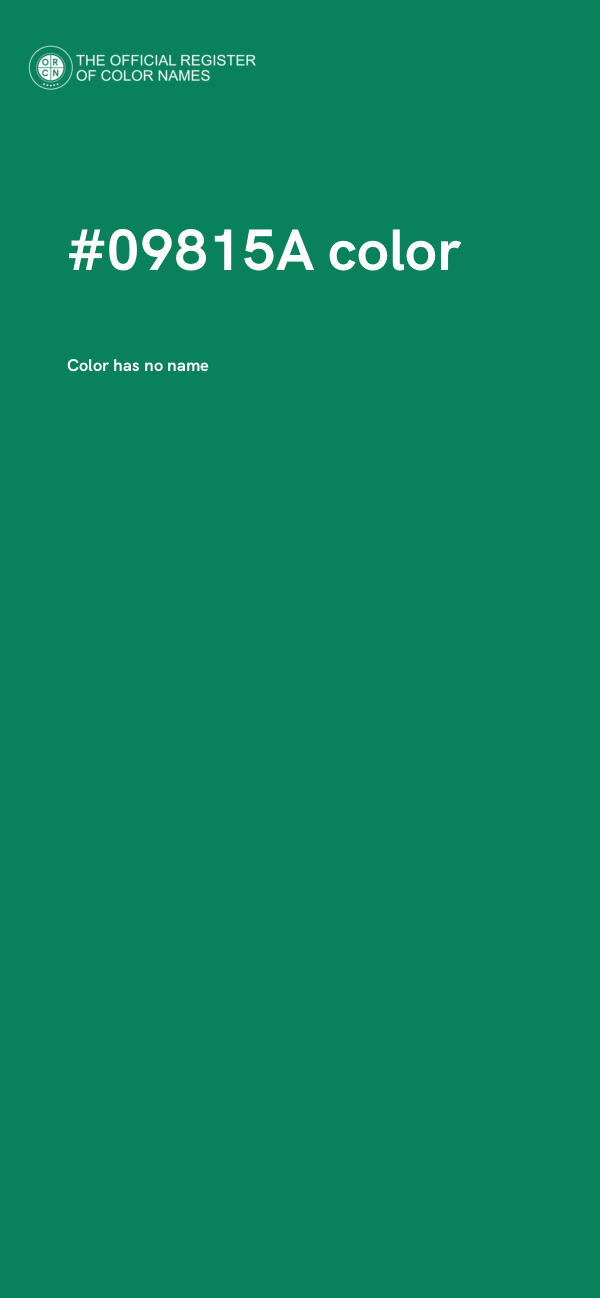 #09815A color image