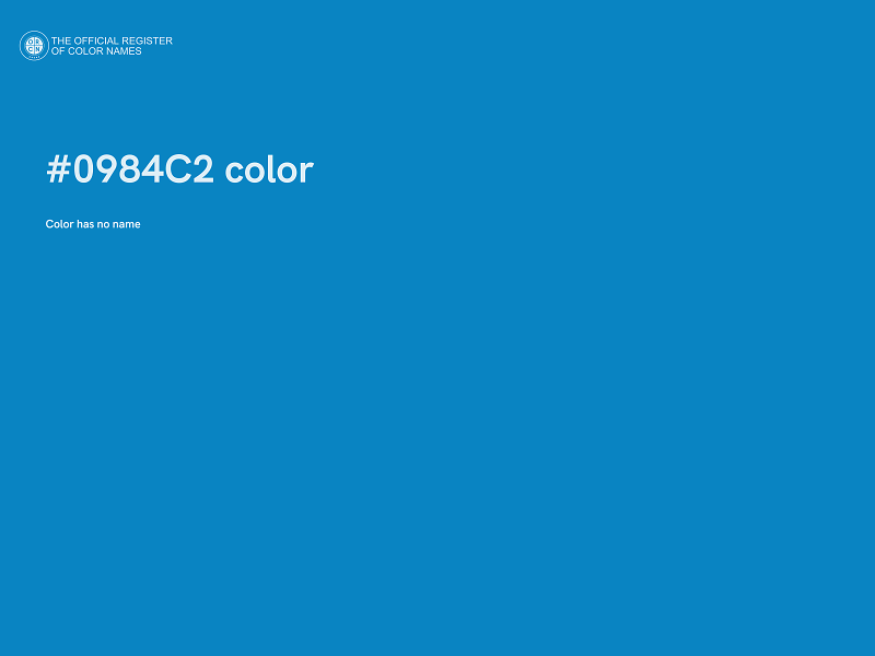#0984C2 color image