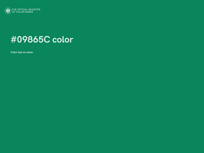 #09865C color image