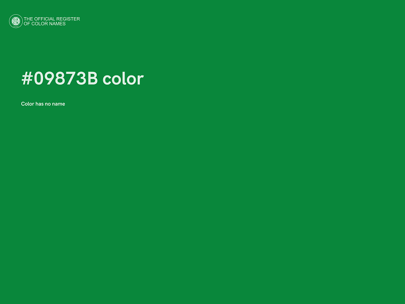 #09873B color image