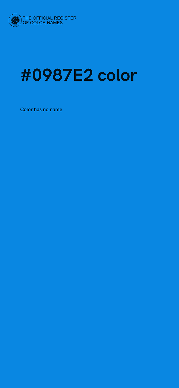 #0987E2 color image
