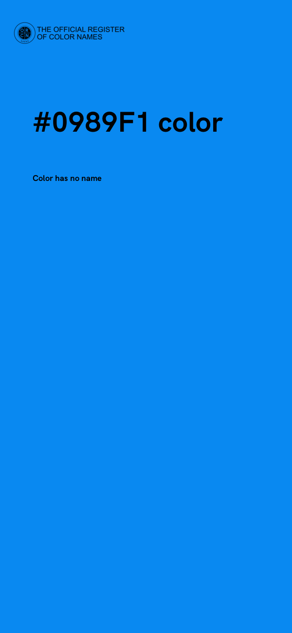 #0989F1 color image