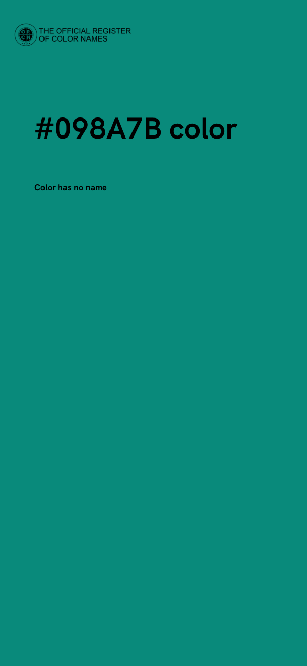 #098A7B color image