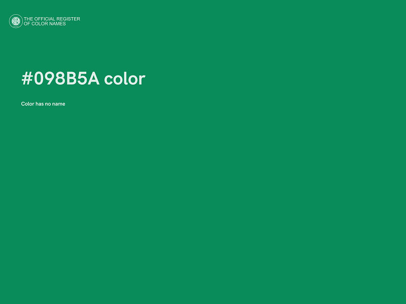 #098B5A color image