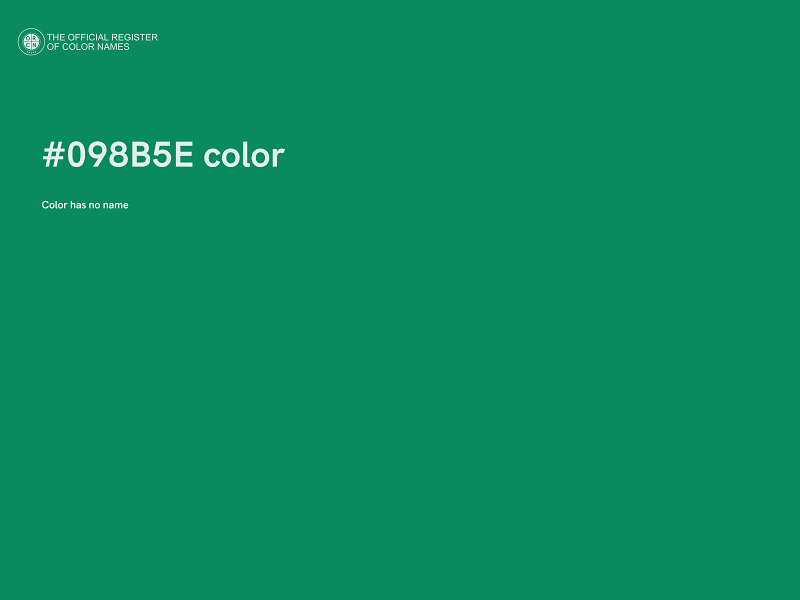#098B5E color image