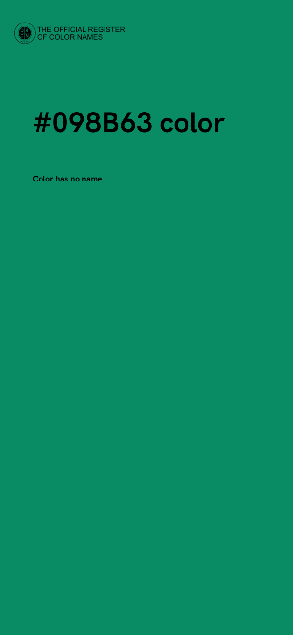 #098B63 color image