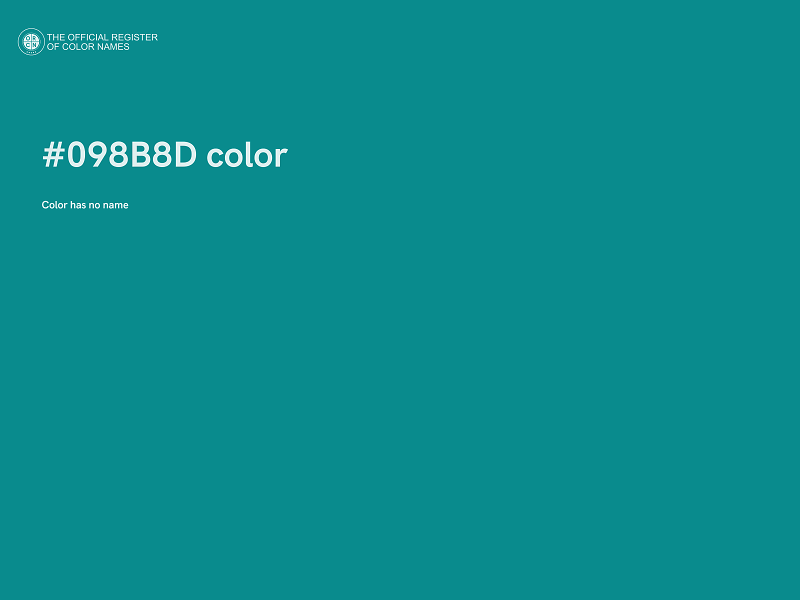 #098B8D color image