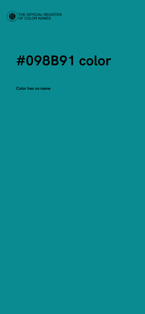 #098B91 color image