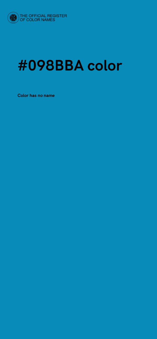 #098BBA color image