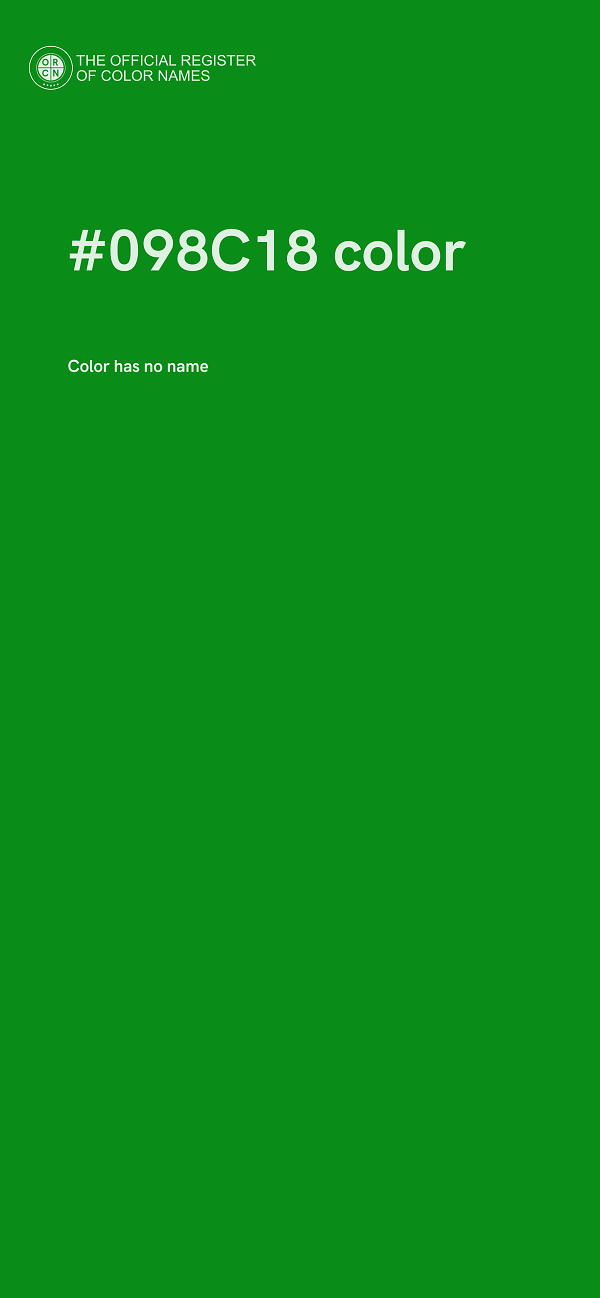 #098C18 color image