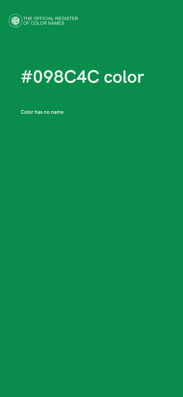 #098C4C color image