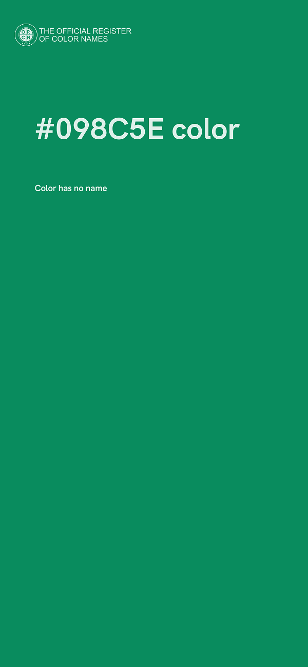 #098C5E color image
