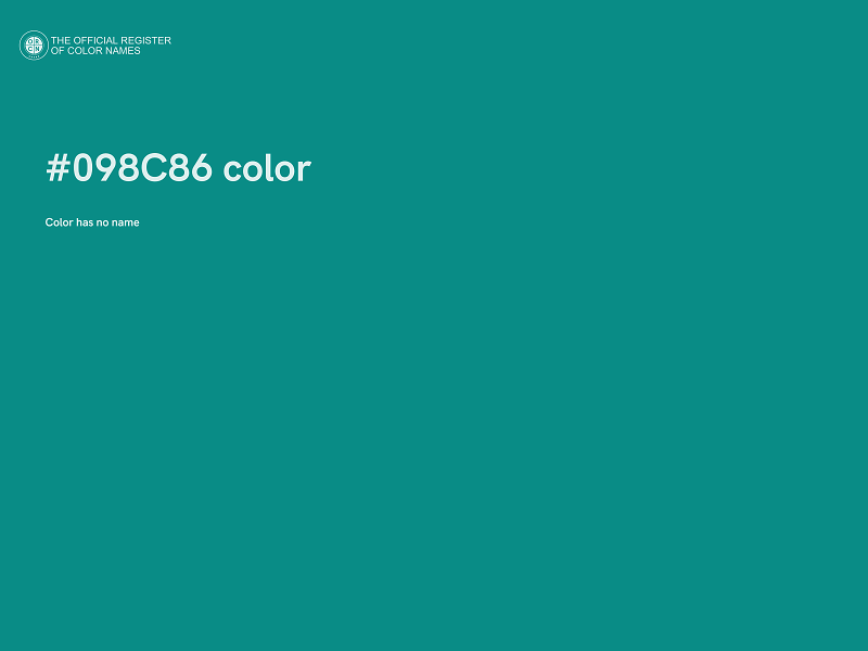 #098C86 color image