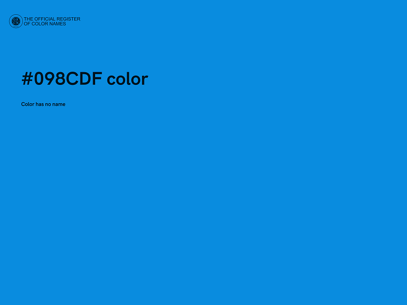 #098CDF color image