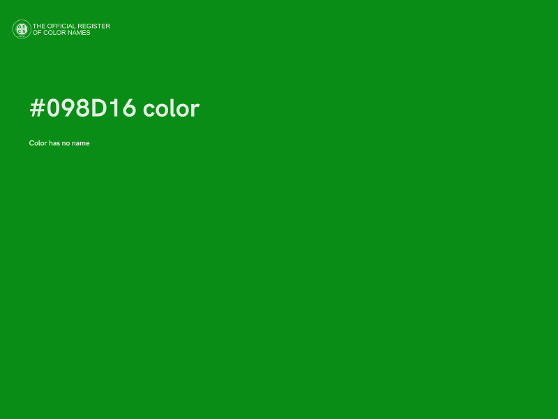 #098D16 color image