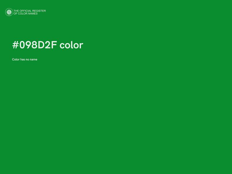 #098D2F color image