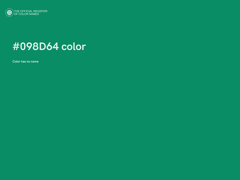 #098D64 color image