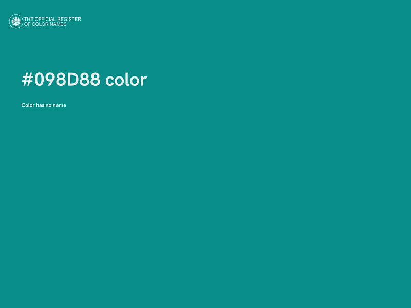 #098D88 color image