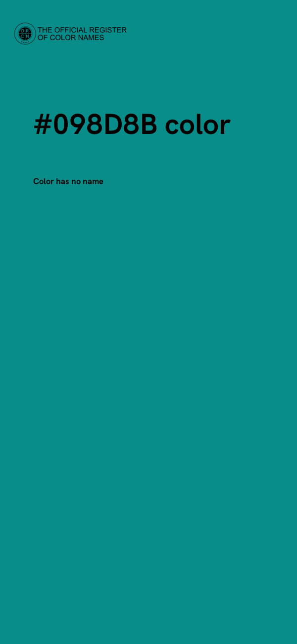 #098D8B color image