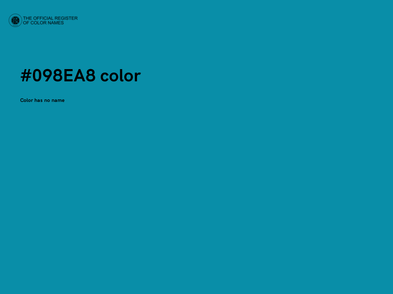 #098EA8 color image
