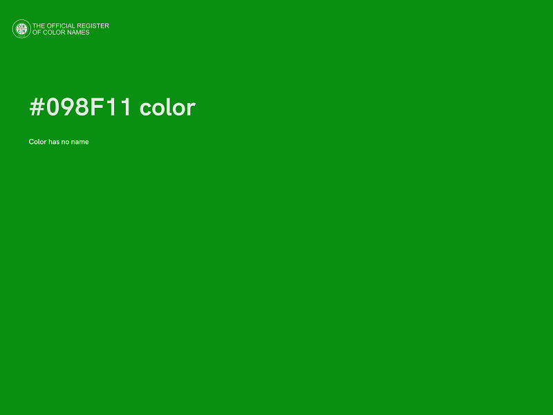 #098F11 color image