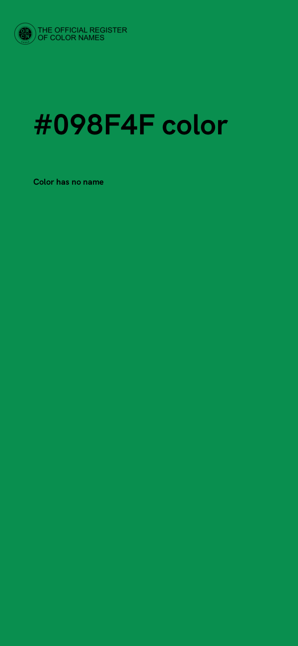 #098F4F color image