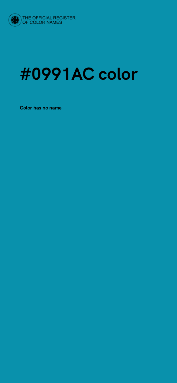 #0991AC color image