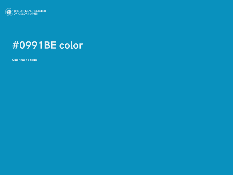 #0991BE color image