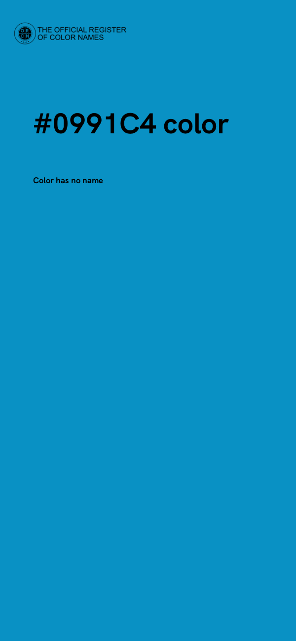 #0991C4 color image