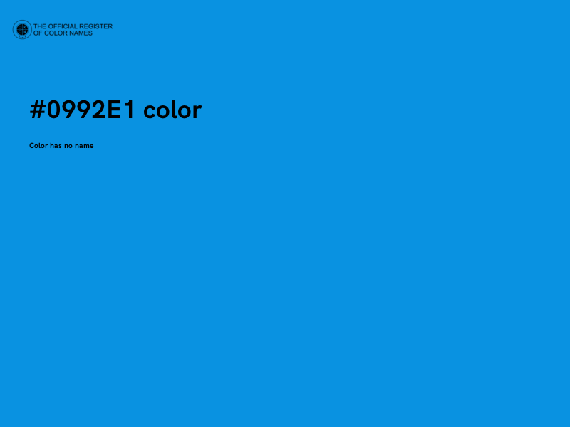 #0992E1 color image
