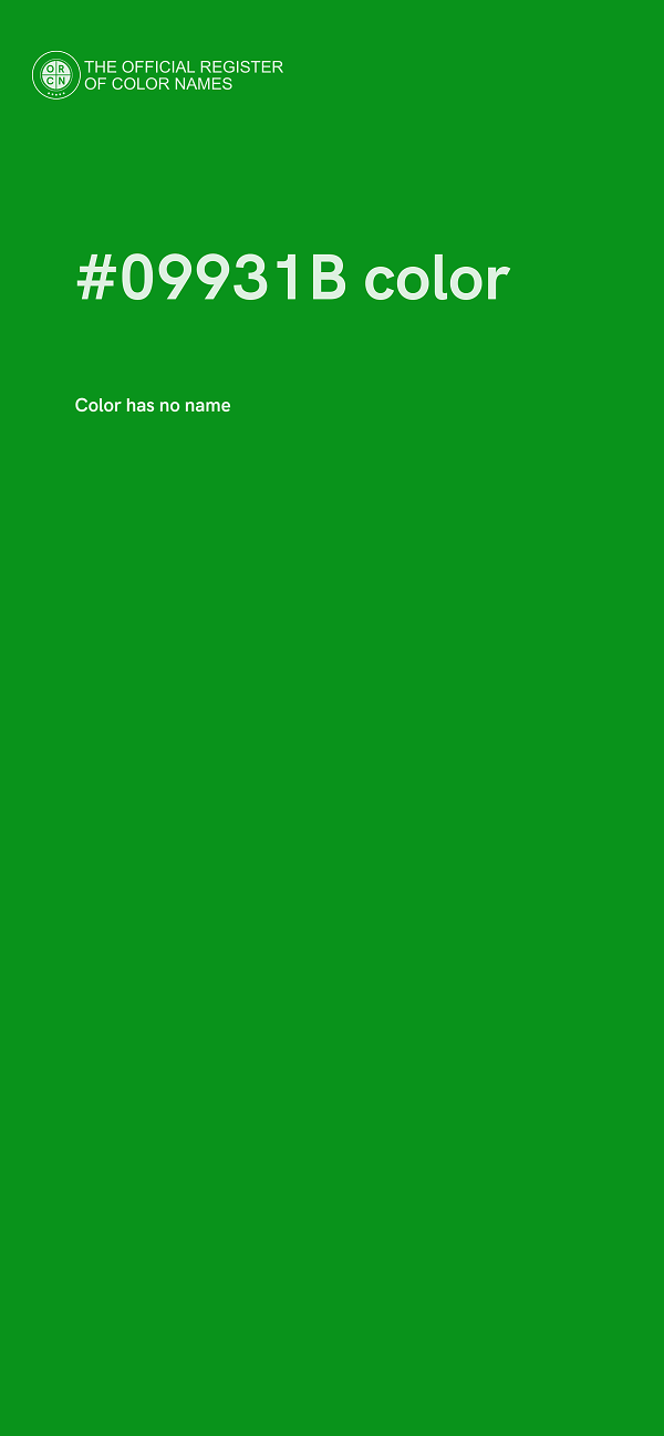 #09931B color image
