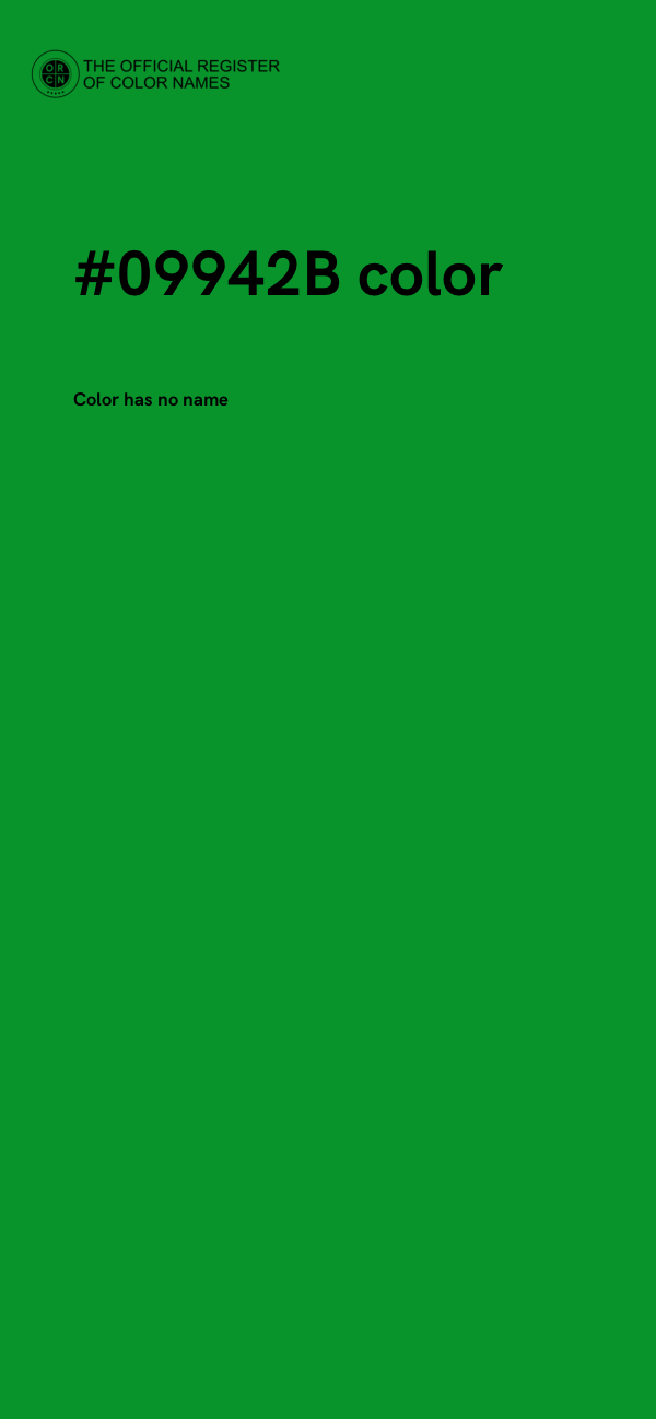 #09942B color image