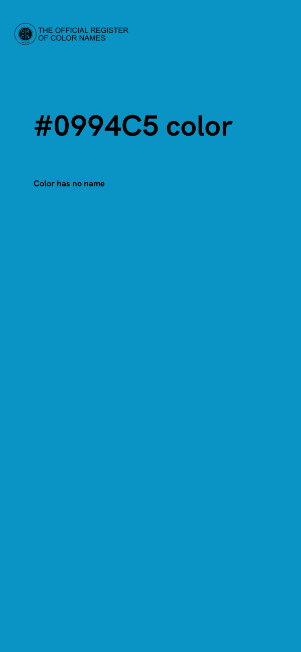 #0994C5 color image