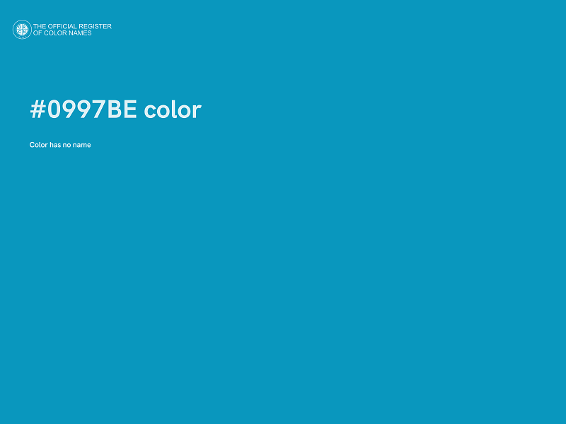 #0997BE color image