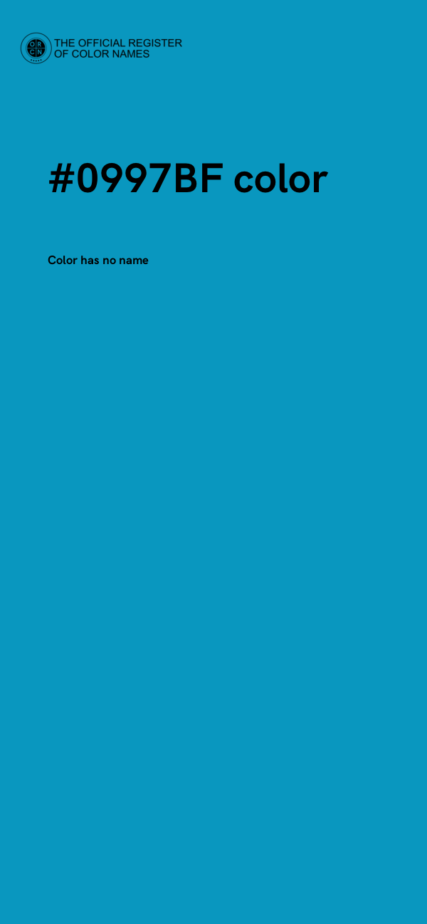#0997BF color image