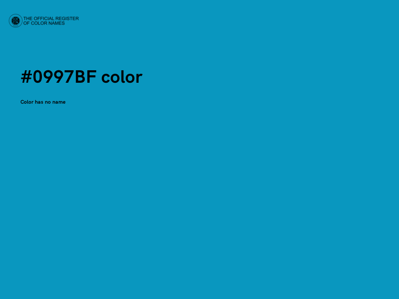 #0997BF color image