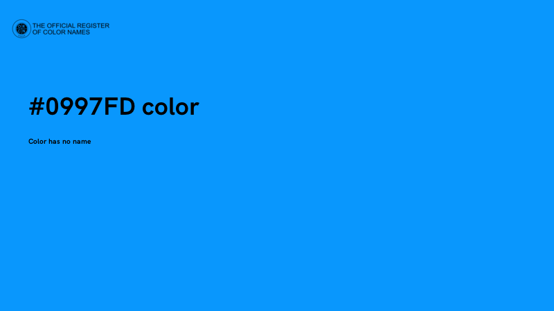 #0997FD color image
