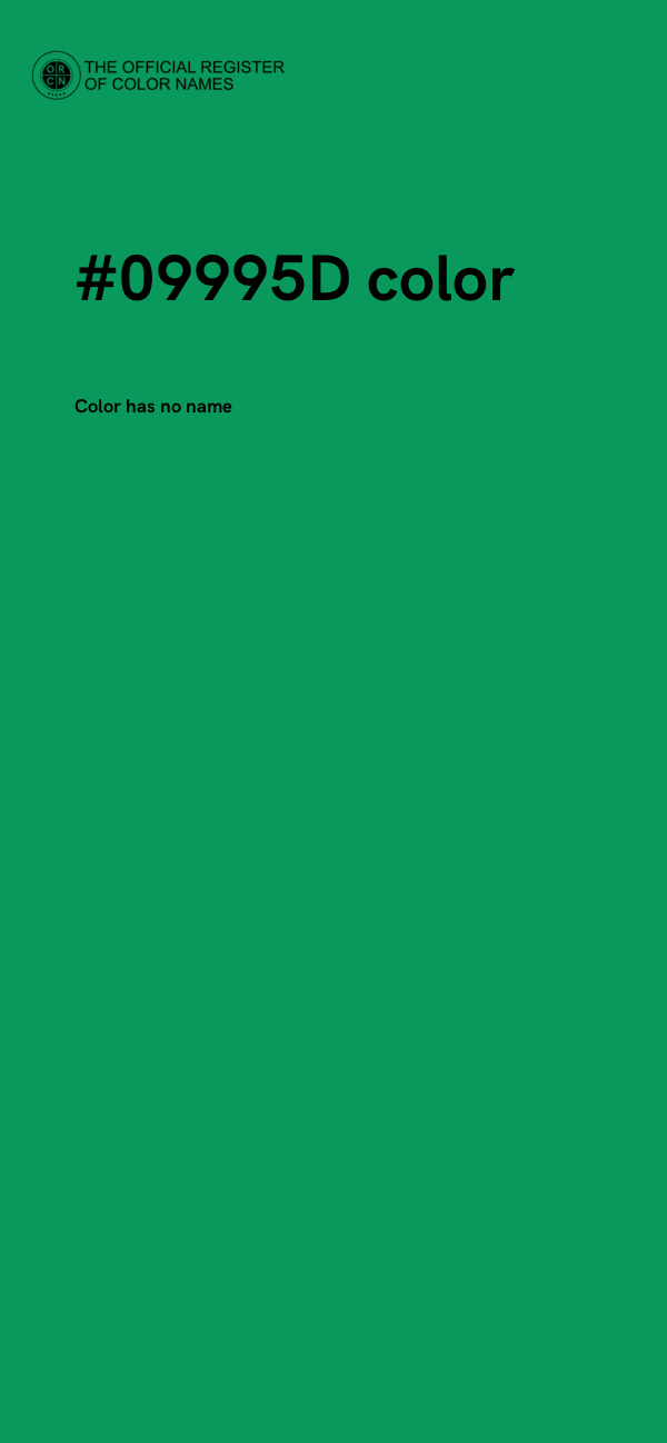 #09995D color image