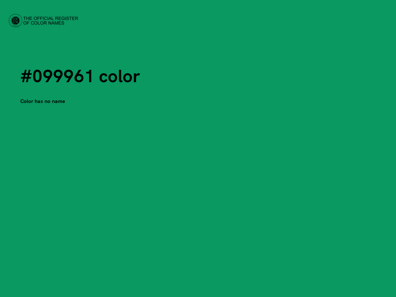 #099961 color image