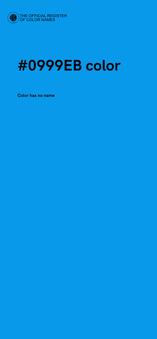 #0999EB color image