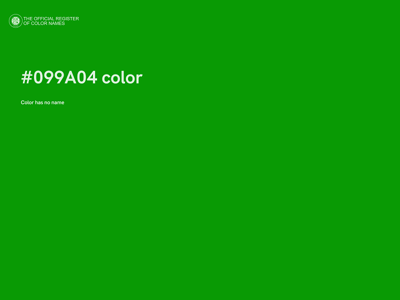 #099A04 color image
