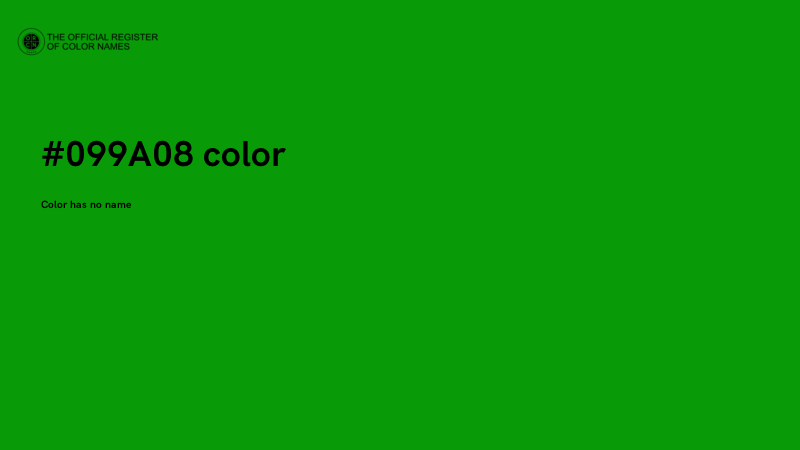 #099A08 color image