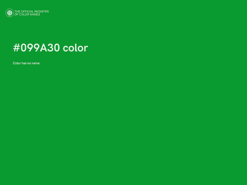#099A30 color image