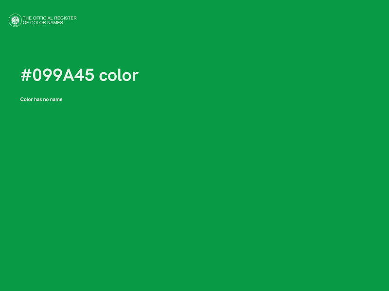 #099A45 color image