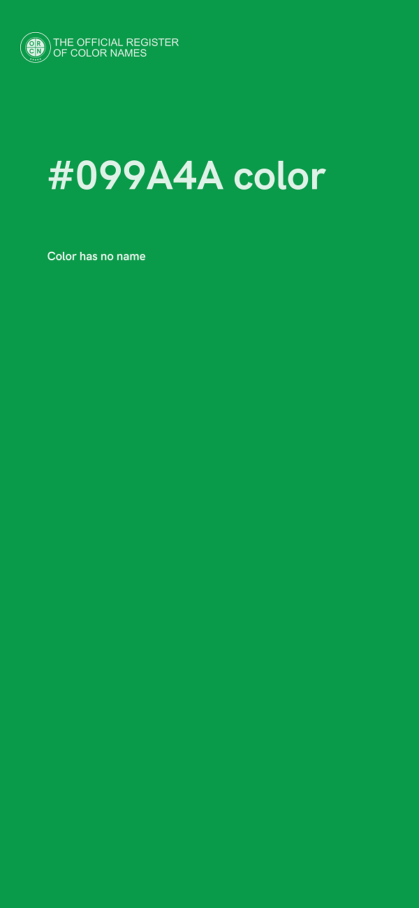 #099A4A color image