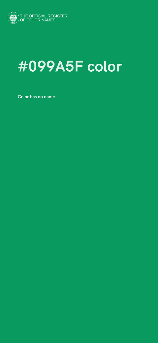 #099A5F color image